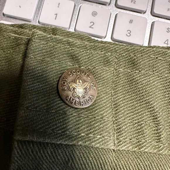 VTG Boy Scouts of America Uniform Pants  Green Cargo Shorts BSA - Picture 5 of 10